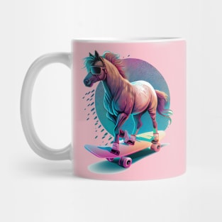 Horse on a Skateboard Mug